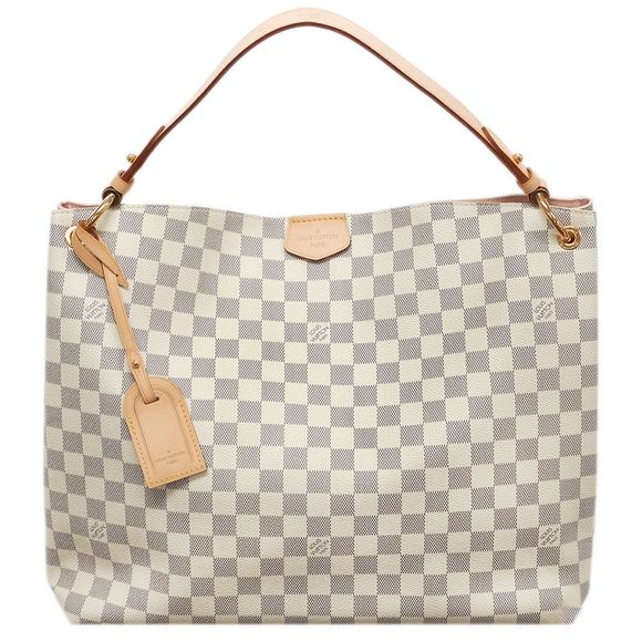 Louis Vuitton Damier Azur Graceful MM Shoulder Bag - Picture 1 of 10